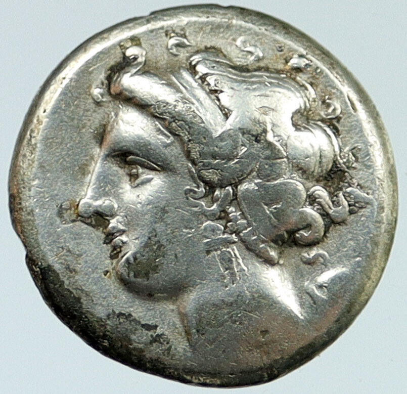 NEAPOLIS Campania 275BC Didrachm Authentic Ancient Silver Greek Coin i118049