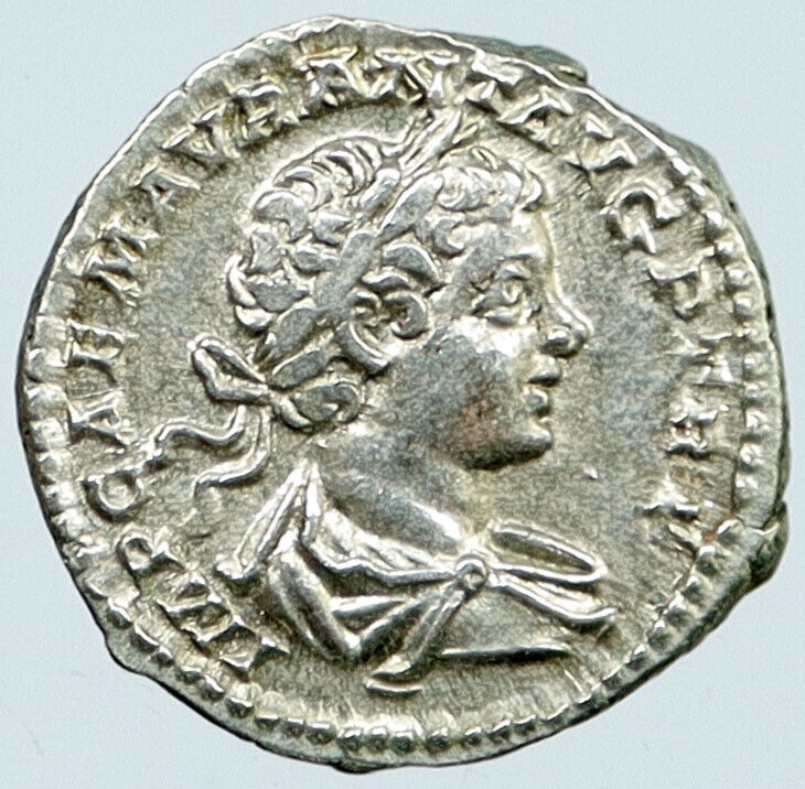 CARACALLA 198AD Rome Denarius Genuine Ancient Silver Roman Coin MINERVA i118047