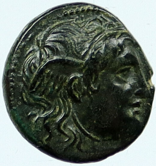 SELEUKOS I Nikator 312BC Ancient SELEUKID Greek Coin MEDUSA & BULL i118088