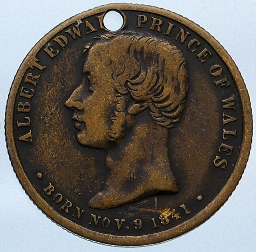 1863 UK Prince Albert Wales Edward VII MARRIAGE Alexandra Denmark Medal i115132