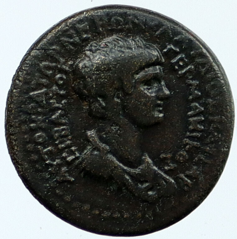 NERO 62AD Genuine Authentic Ancient Roman Coin AKMONEIA PHRYGIA Zeus i118120