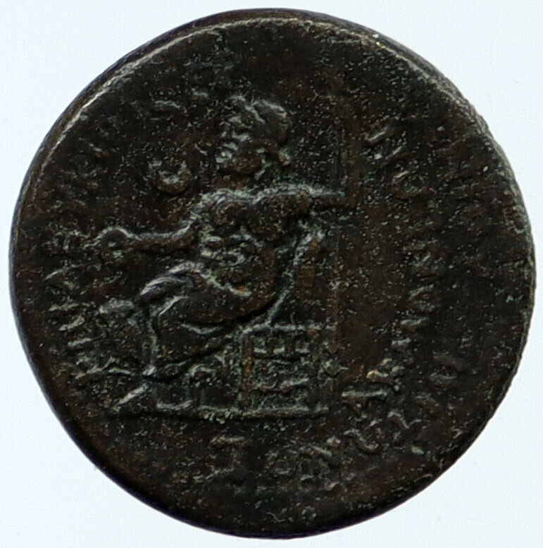 NERO 62AD Genuine Authentic Ancient Roman Coin AKMONEIA PHRYGIA Zeus i118120