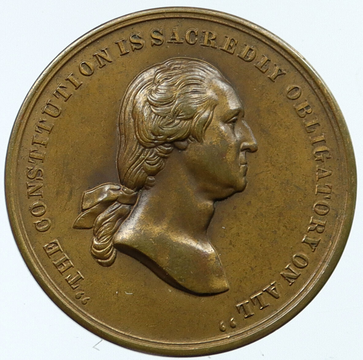 1861 United States US Oath of Allegiance GEORGE WASHINGTON Mint Medal i118136