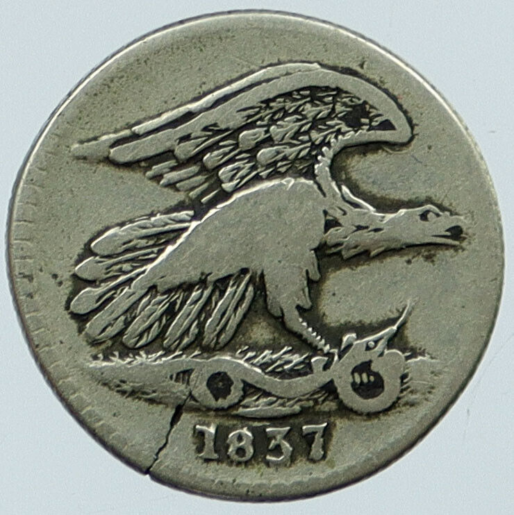 1837 UNITED STATES Hard Times Token Feuchtwanger Cent Coin Eagle i118137