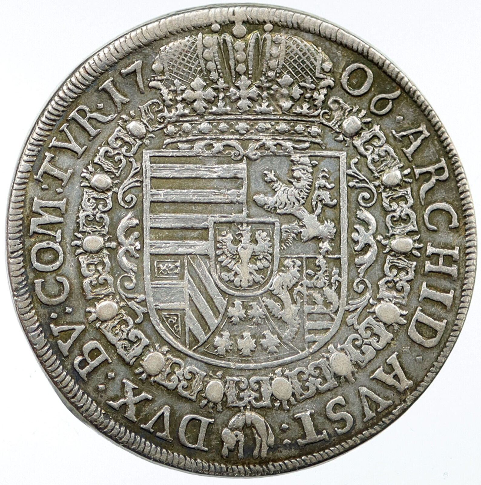 1706 Holy Roman Empire JOSEPH I Tyrol Genuine Antique Silver TALER Coin i118156