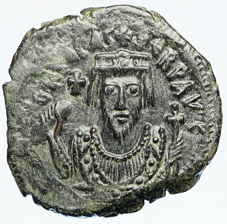 PHOCAS Authentic Ancient 602AD Follis Genuine Medieval Byzantine Coin i112193