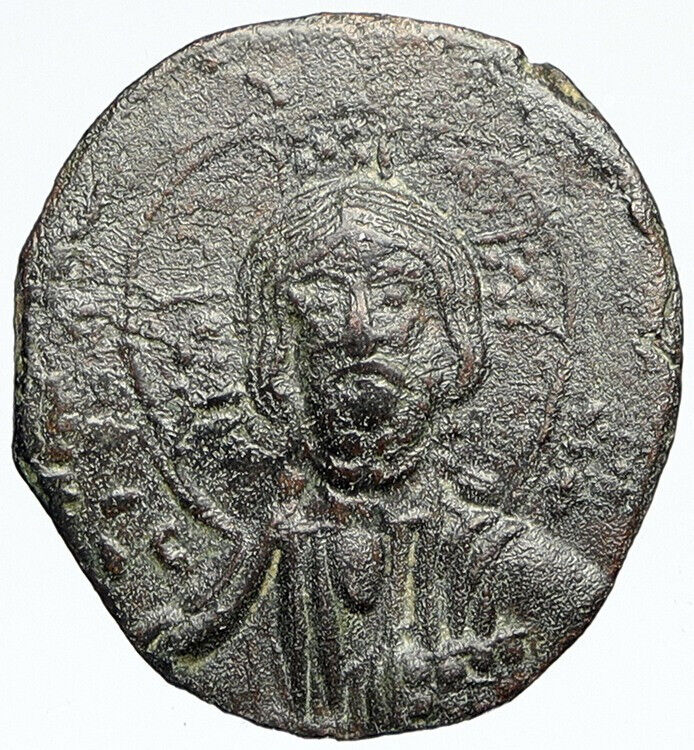 JESUS CHRIST Class A2 Anonymous Ancient 976AD OLD Byzantine Follis Coin i112191
