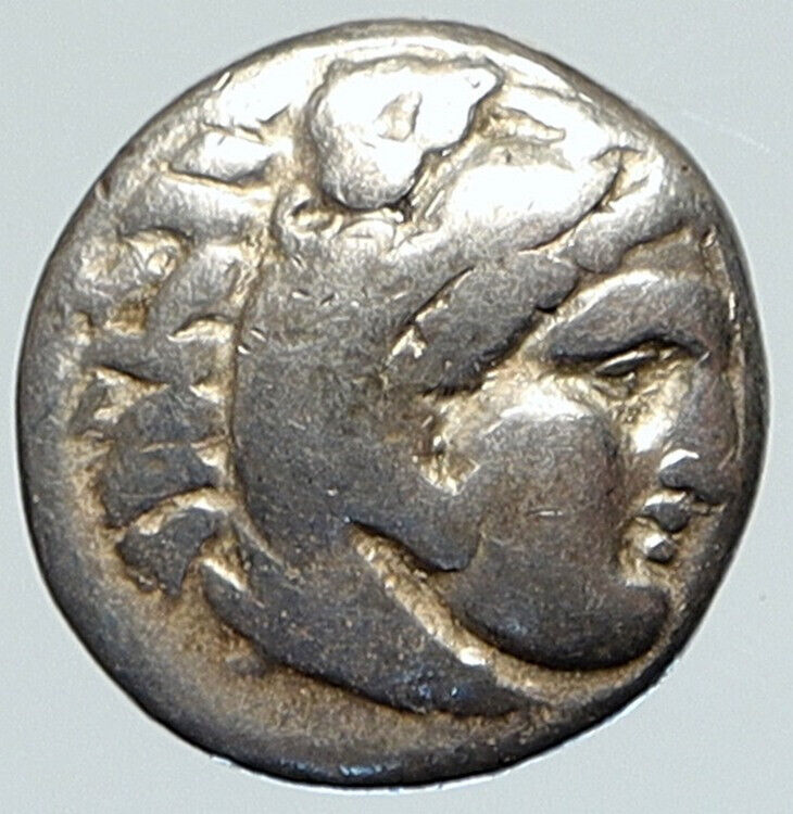 ALEXANDER III the GREAT 325-290BC Hercules Zeus Silver Greek Coin i112199