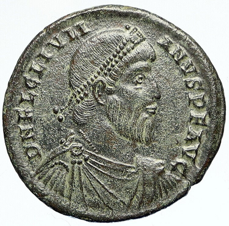 JULIAN II the Apostate 361AD Ancient Roman Coin ZODIAC TAURUS BULL i112192