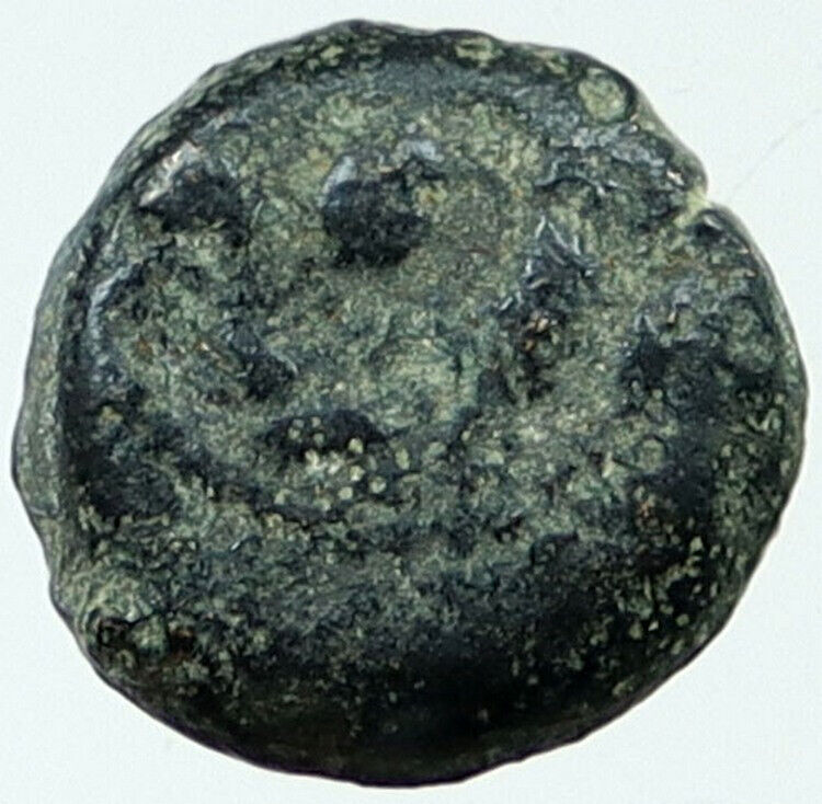 Ancient JEWISH King JANNAEUS Bible Greek TIME JERUSALEM Coin HENDIN 1144 i117489