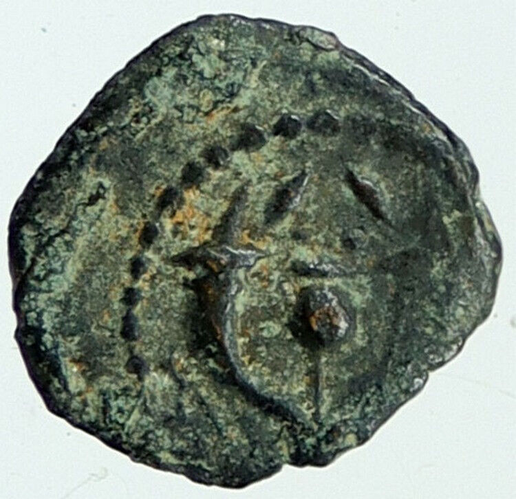 Ancient JEWISH King JANNAEUS Bible Greek TIME JERUSALEM Coin HENDIN 1145 i117483