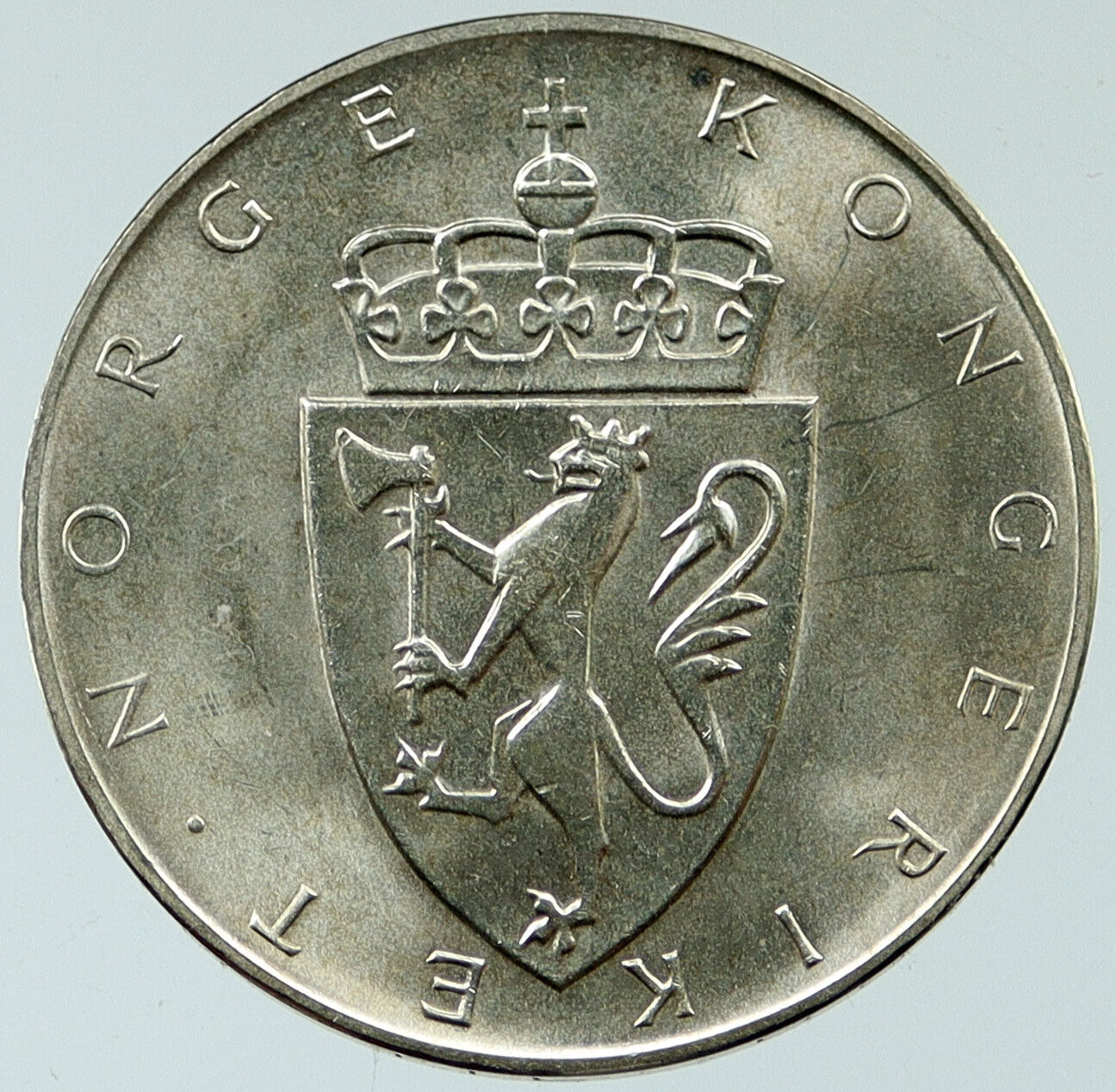 1964 NORWAY Constitution 150th 0.57oz SILVER 10 Kronor Coin EIDSVOLL i117644