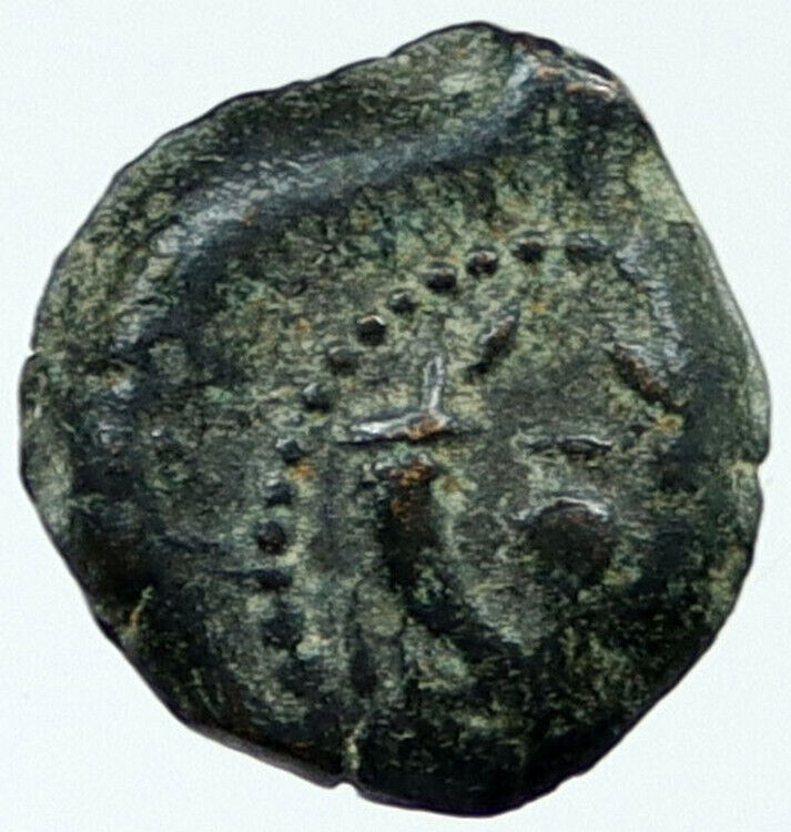 Ancient JEWISH King JANNAEUS Bible Greek TIME JERUSALEM Coin HENDIN 1145 i117567