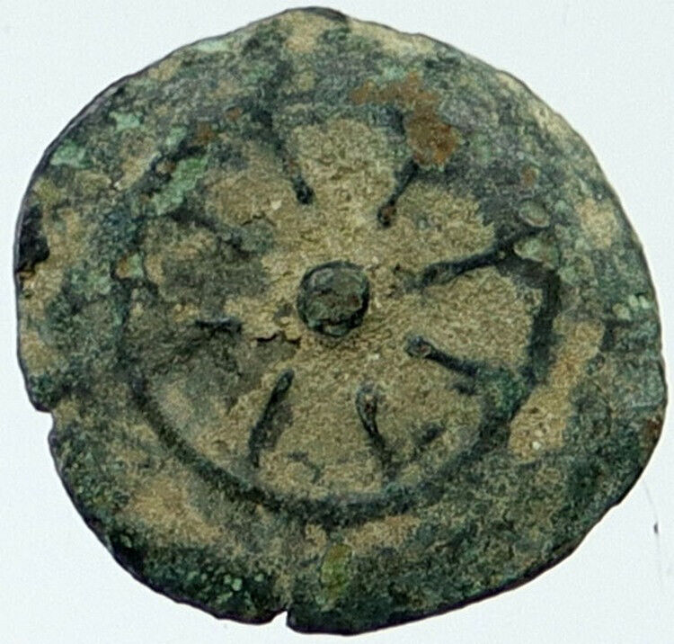 103BC Ancient Biblical Widow's Mite ALEXANDER JANNAEUS Coin HENDIN 1150 i117591