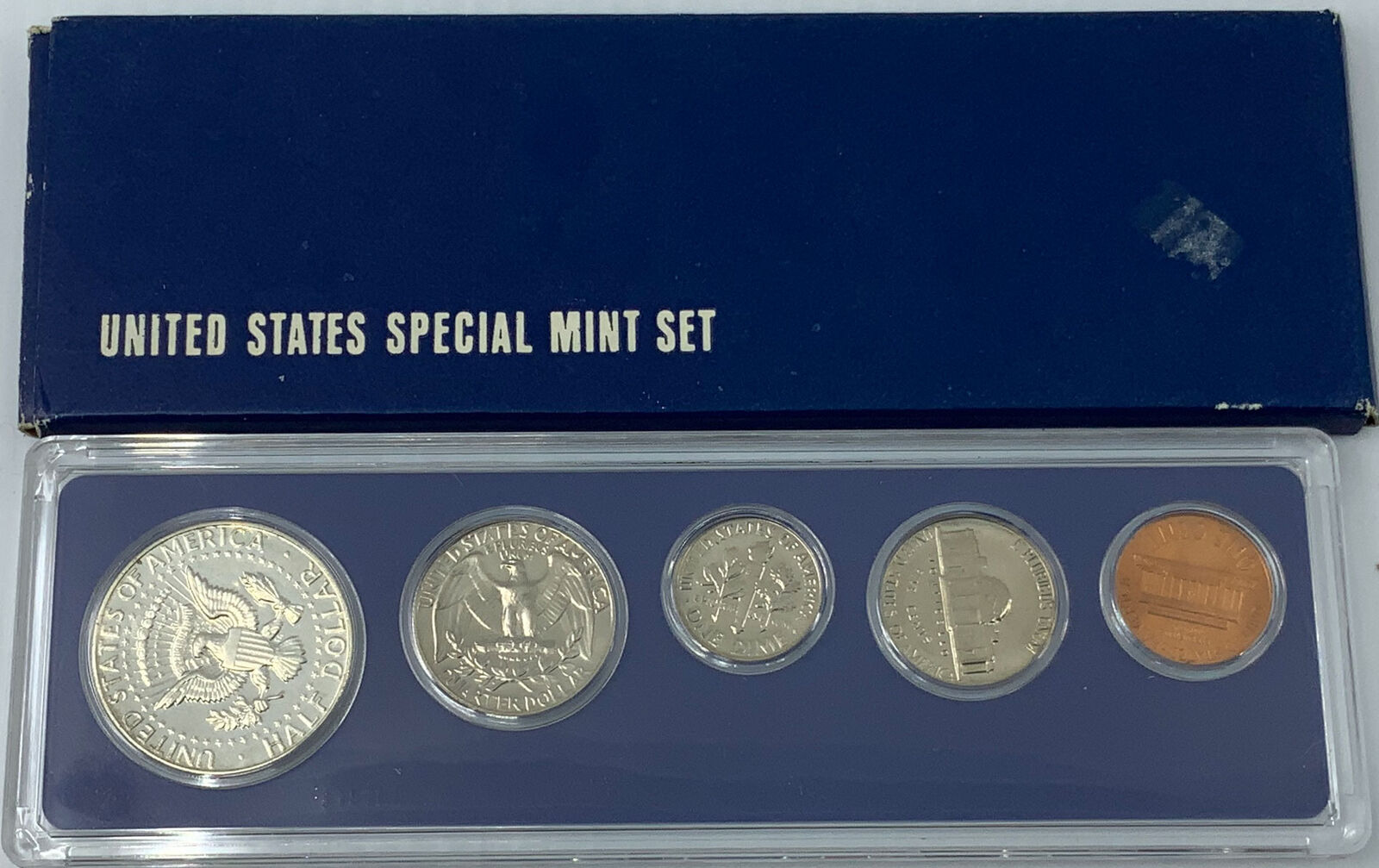 1966P UNITED STATES US Half Dollar Quarter Dime 5 Coin Mint Set 1 Silver i114765