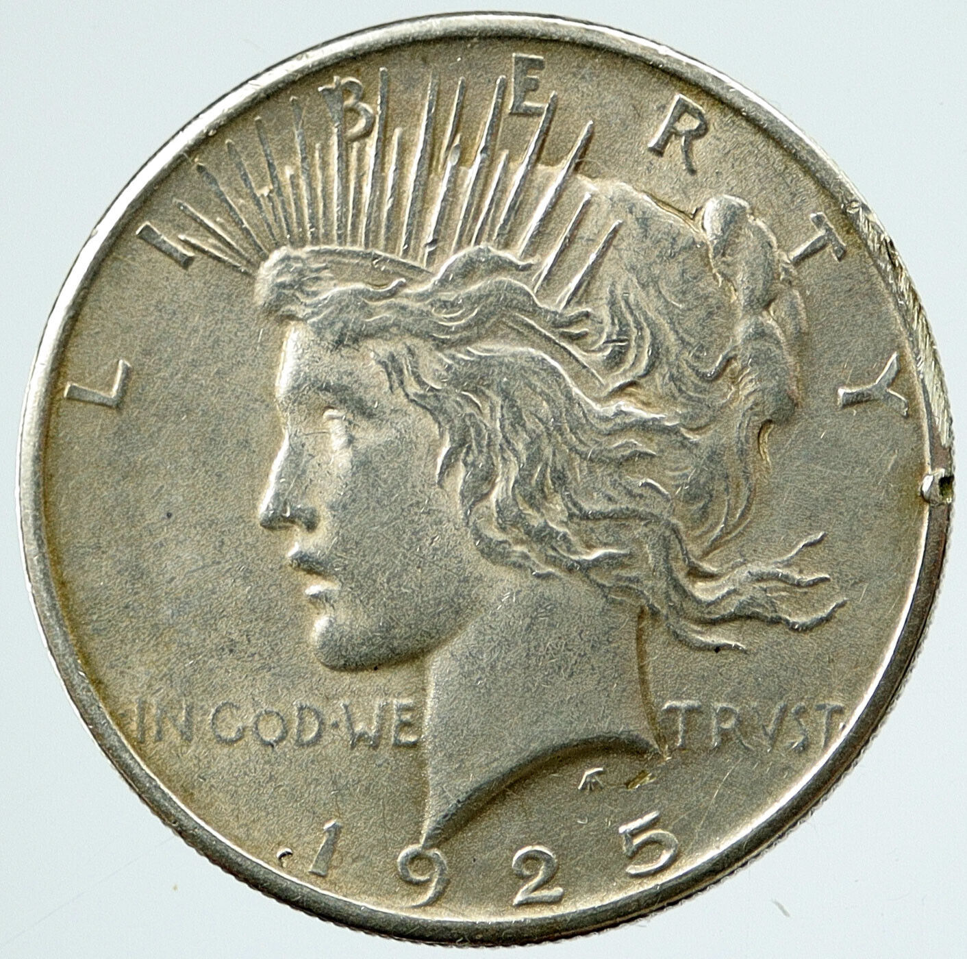 1925 P US Antique Silver PEACE DOLLAR United States Coin LIBERTY & EAGLE i117162