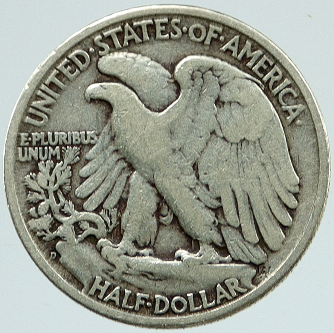 1945 D UNITED STATES US WALKING LIBERTY Silver Half Dollar Coin EAGLE i117165