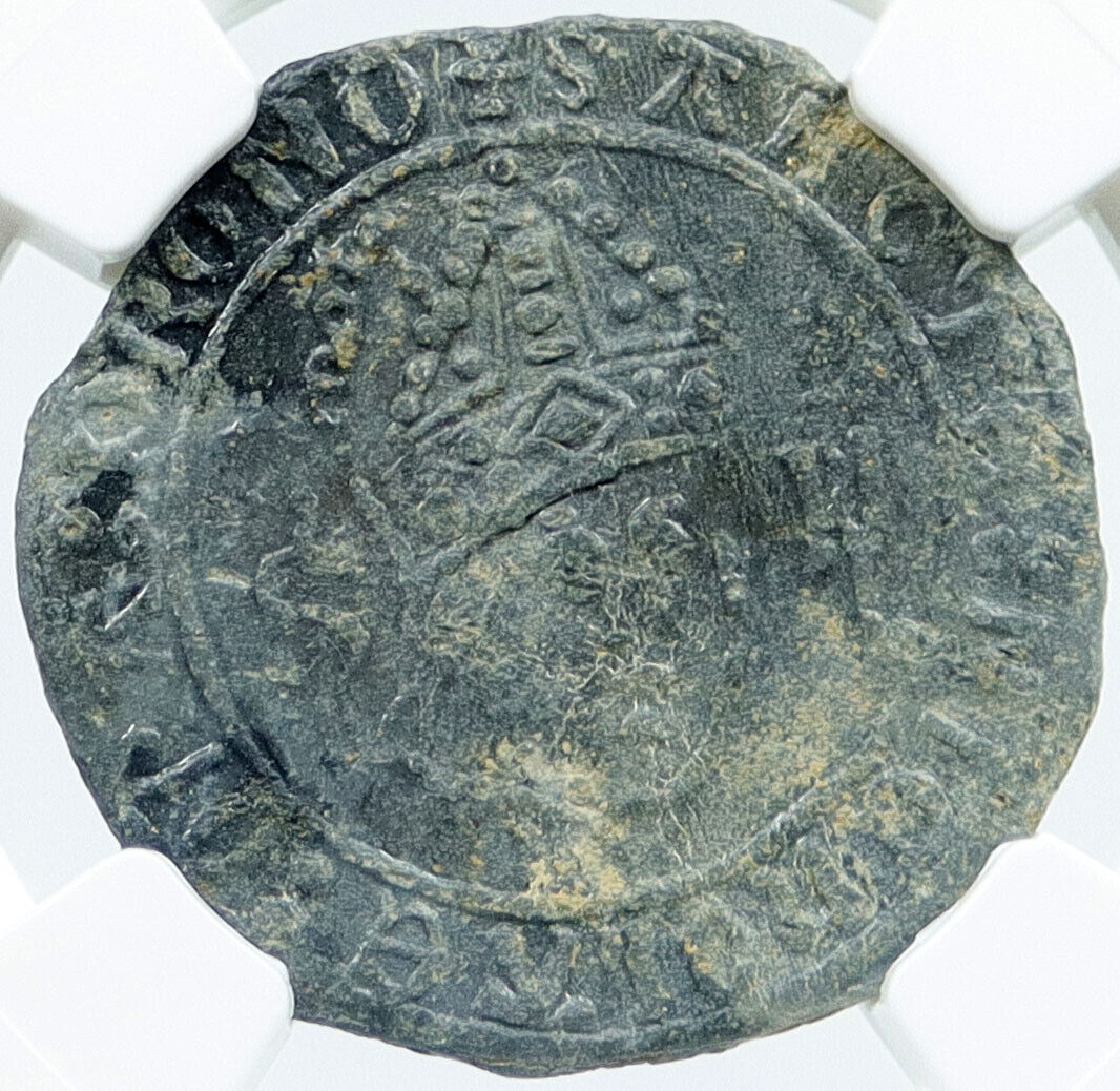 1485-1530 BURY ST EDMUNDS England BOY BISHOP LeadToken FESTIVAL Coin NGC i117855
