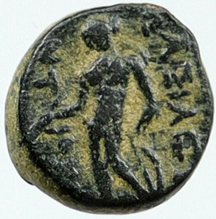 ANTIOCHOS III Megas 222BC RARE Ancient Greek SELEUKID King Coin APOLLO i115530