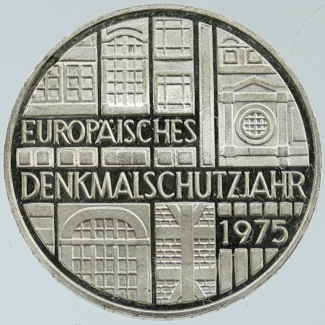 1975F Germany European Historic Monuments Proof Silver 5 Mrk German Coin i115739
