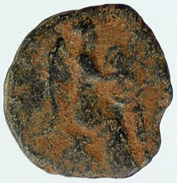 EUDOXIA Wife of Arcadius Authentic Ancient Roman Coin Christian CHI-RHO i115604