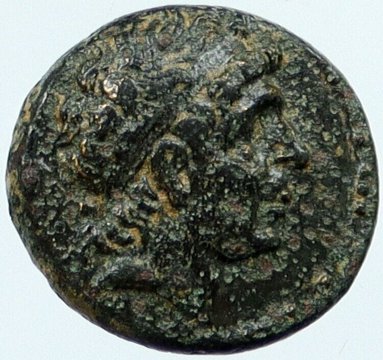 ANTIOCHOS I SOTER 281BC Seleukid King Genuine Ancient Greek Coin APOLLO i118300