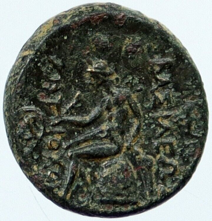 ANTIOCHOS I SOTER 281BC Seleukid King Genuine Ancient Greek Coin APOLLO i118300