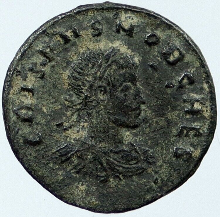 CRISPUS Authentic Ancient 317AD Aquileia Original OLD Roman Coin MARS i118326