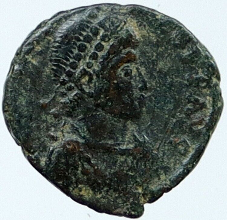 THEODOSIUS I the GREAT Authentic Ancient 392AD Antioch Roman Coin HORSE i118393