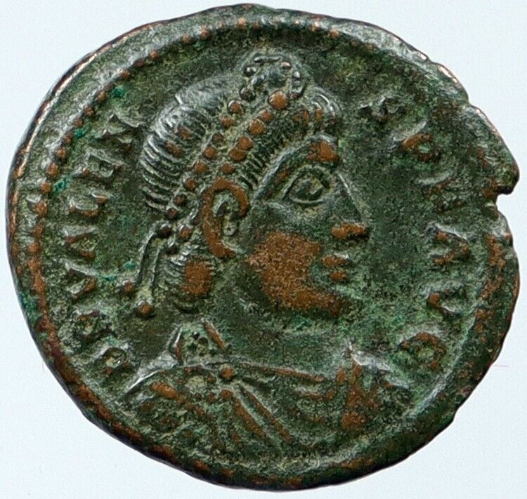 VALENTINIAN I Sirmium Authentic Ancient Roman Coin EMPEROR holds VICTORY i118428