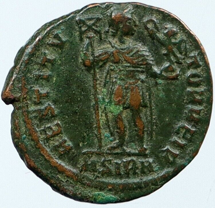 VALENTINIAN I Sirmium Authentic Ancient Roman Coin EMPEROR holds VICTORY i118428