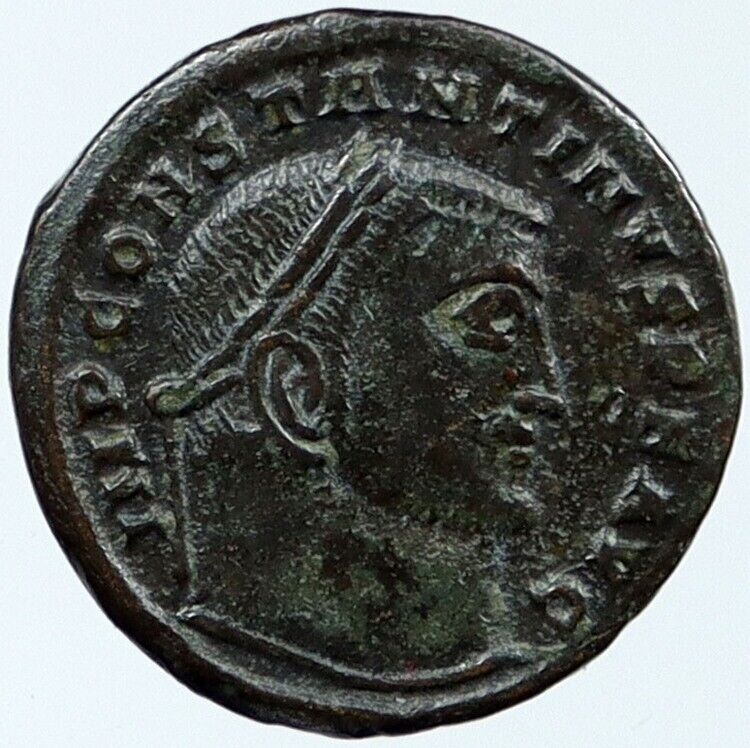 CONSTANTINE I the GREAT Authentic Ancient Roman Coin ZEUS GLOBE VICTORY i118425