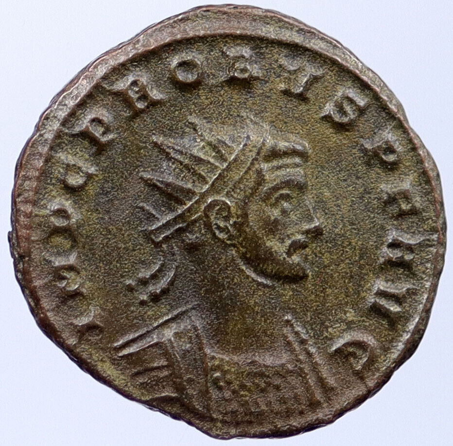 PROBUS Authentic Ancient Original OLD Genuine Roman Coin PRESENTED GLOBE i118473