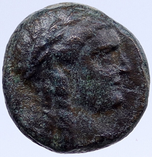 ANTIOCHOS III Megas 222BC RARE Ancient Greek SELEUKID King Coin APOLLO i118547