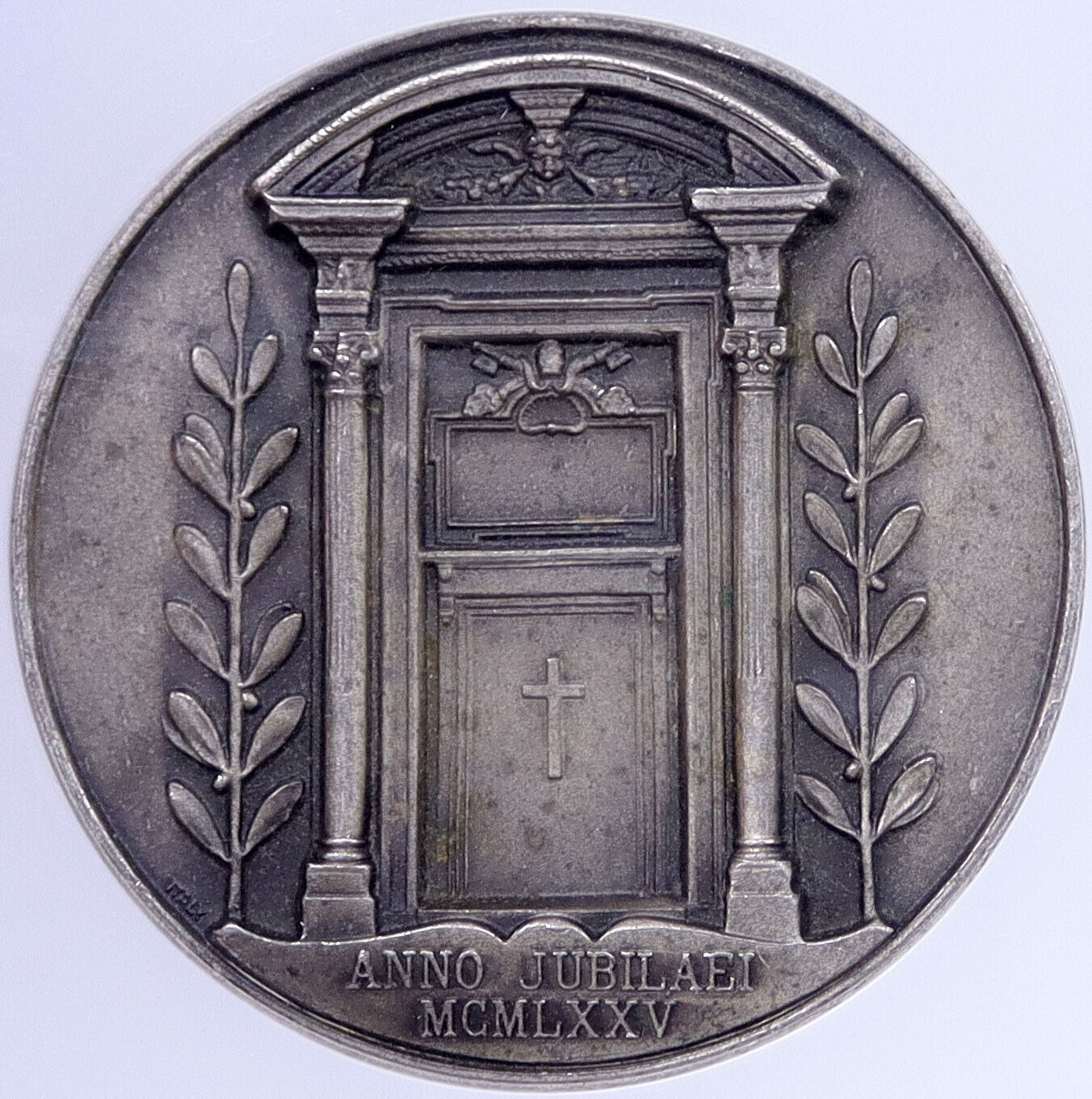 1975 VATICAN Pope Paul VI Silvered JUBILEE YEAR HOLY DOOR Medal NGC i118662