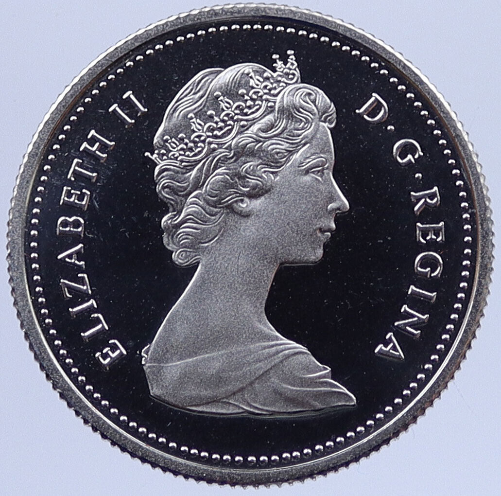 1984 CANADA PROOF 25 Cents Coin undrUK Great Britain Queen Elizabeth II i118711