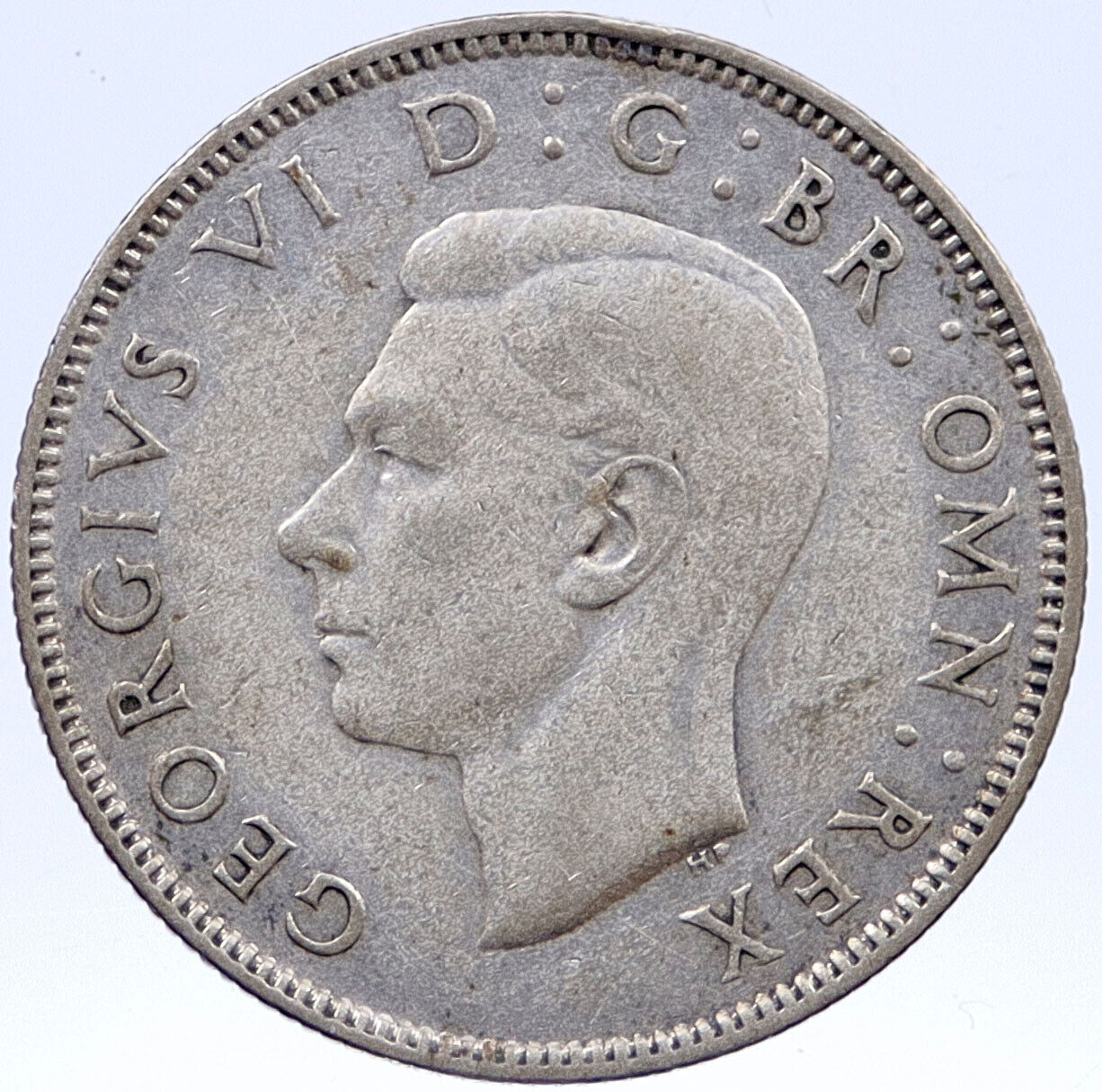 1943 United Kingdom UK Great Britain GEORGE VI Crown Silver Florin Coin i118698