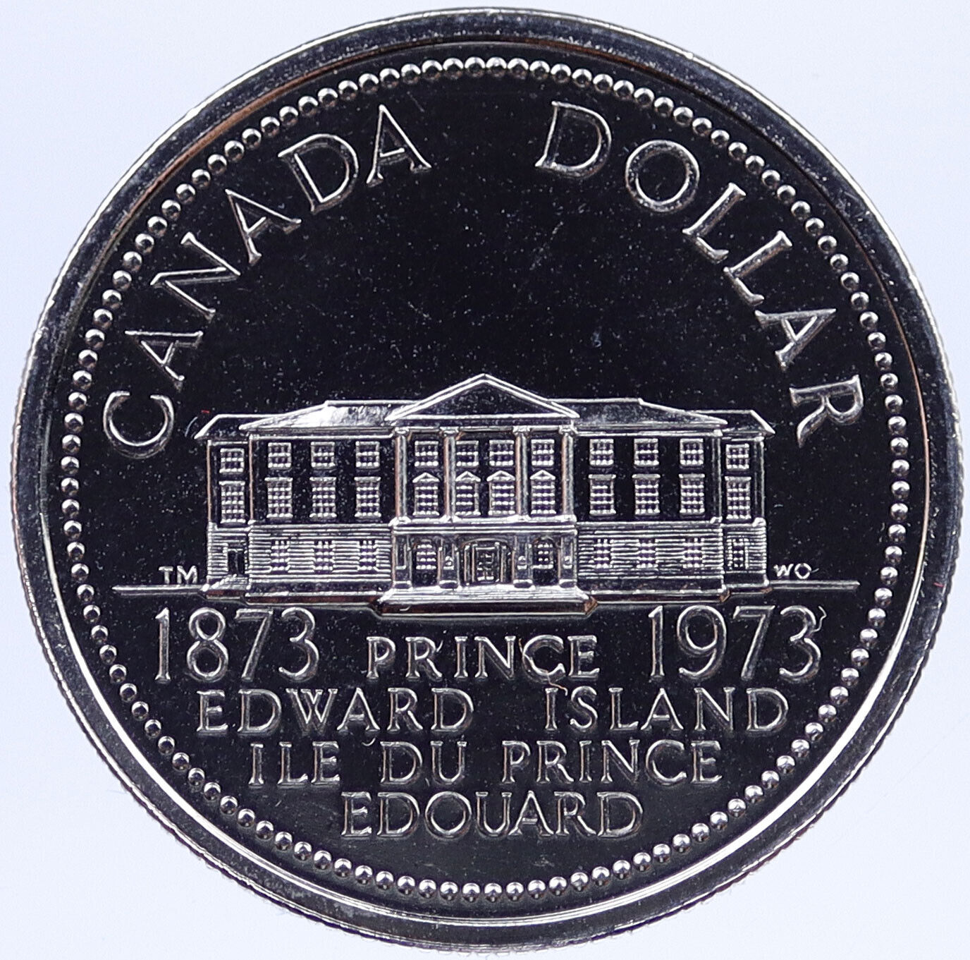 1973 CANADA Prince Edward Island PROVINCE HOUSE 1 Dollar Canadian Coin i118800