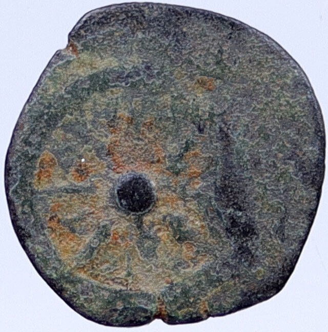 103BC Ancient Biblical Widow's Mite ALEXANDER JANNAEUS Coin HENDIN 1150 i118810