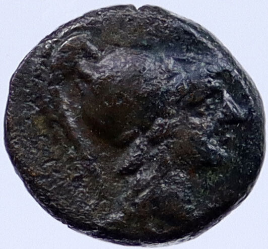 TEMNOS in AEOLIS 2nd-1stCenBC Authentic Ancient Greek Coin ATHENA i118847