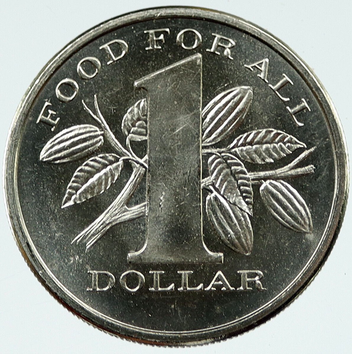 1979 TRINIDAD and TOBAGO FAO Food for All Antique One Dollar Coin i118722