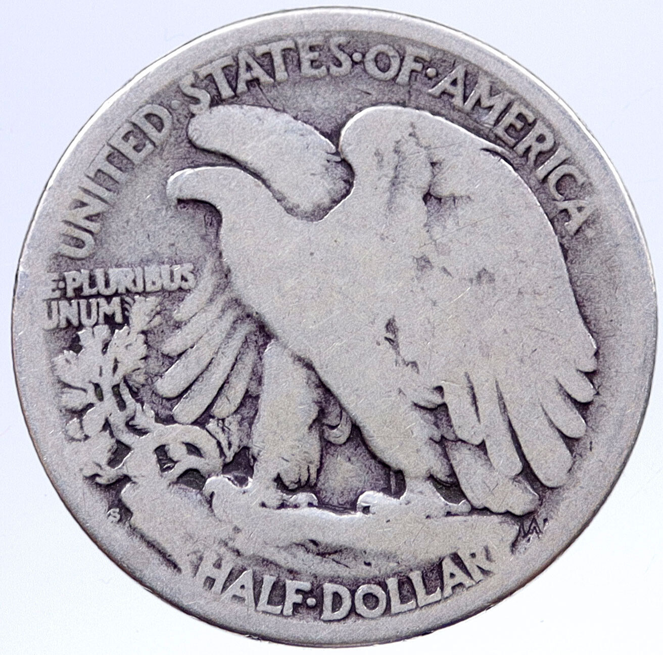 1917 S UNITED STATES US WALKING LIBERTY Silver Half Dollar Coin EAGLE i118910