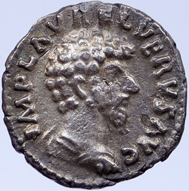 LUCIUS VERUS Authentic Ancient 162AD Rome Silver Roman Coin PROVIDENTIA i118930