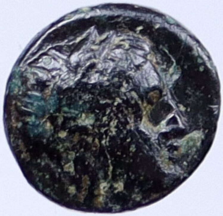 MYTILENE Greek City on LESBOS Island 440BC Ancient Coin APOLLO BULL i118929