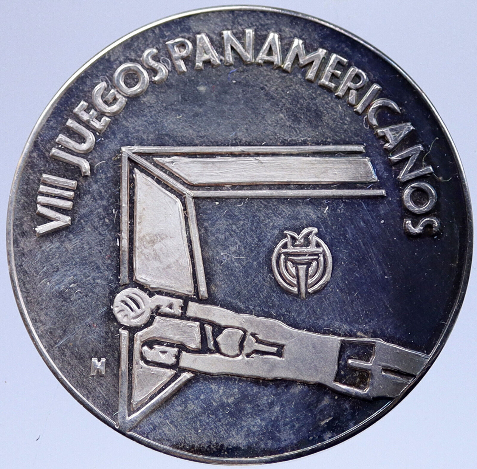 1979 Pan American VIII San Juan OLYMPIC Games Proof Silver MEDAL Athlete i118964