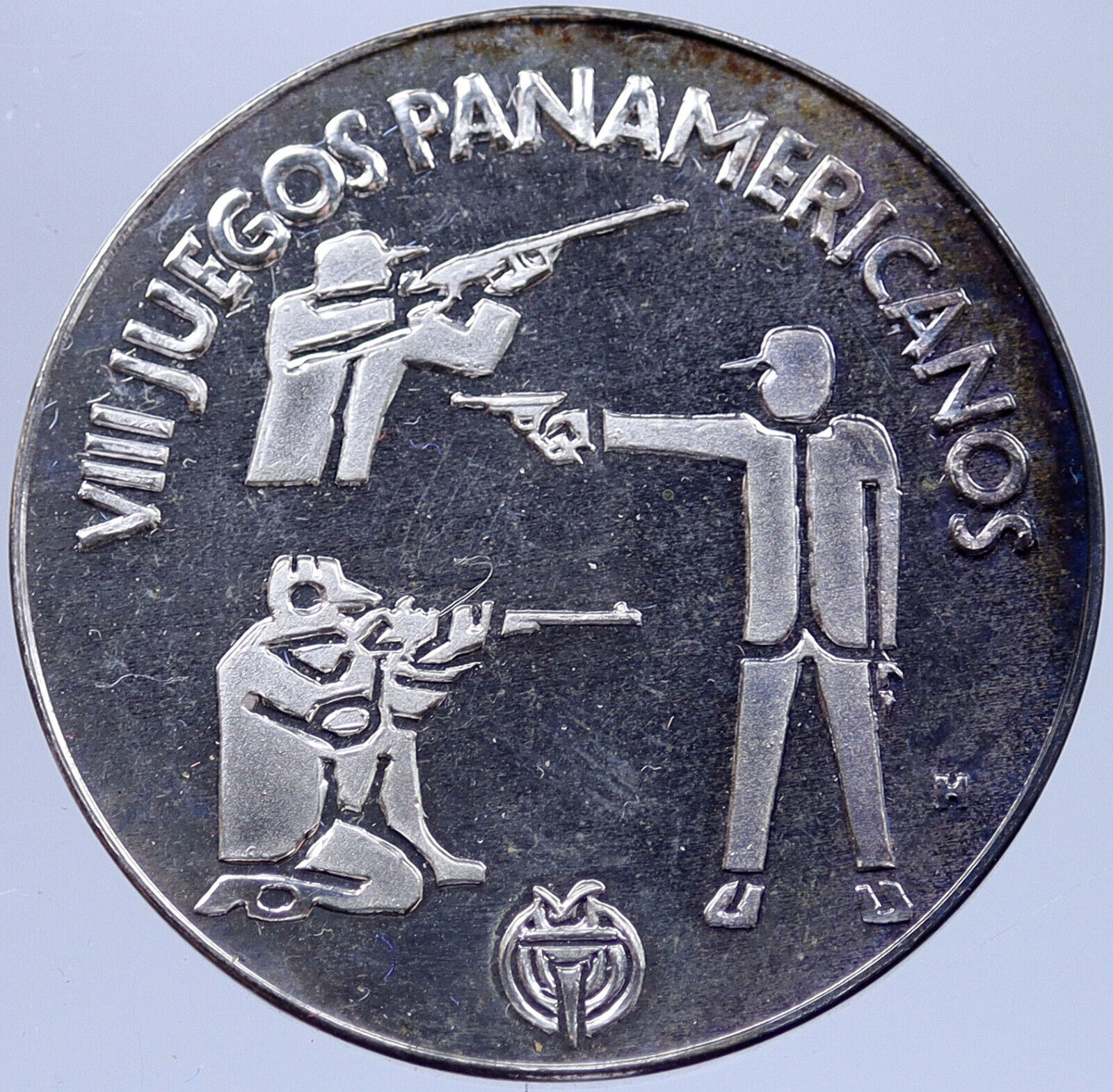 1979 Pan American VIII San Juan OLYMPIC Games Proof Silver MEDAL Athlete i118966
