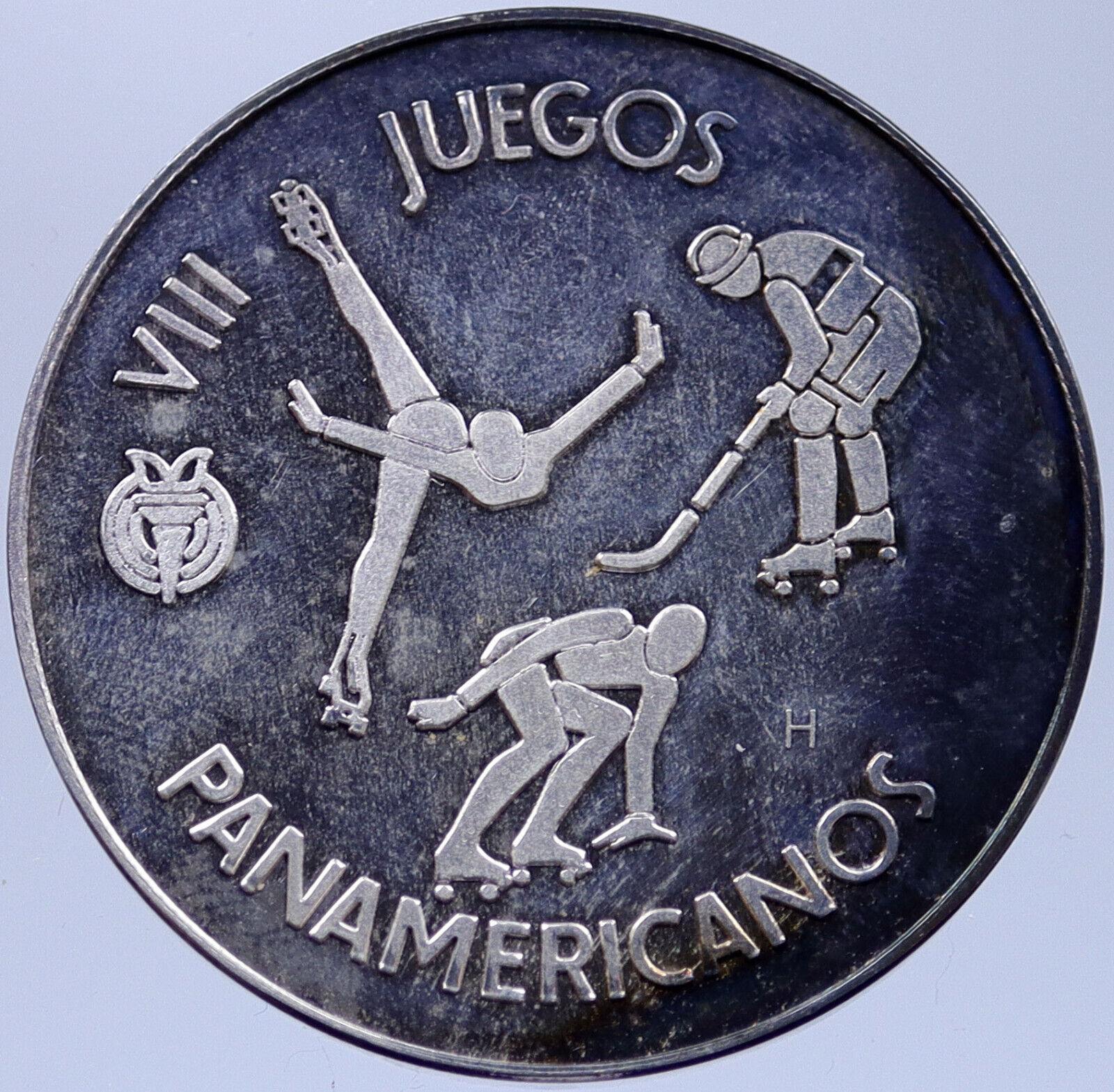 1979 Pan American VIII San Juan OLYMPIC Games Proof Silver MEDAL Athlete i118967