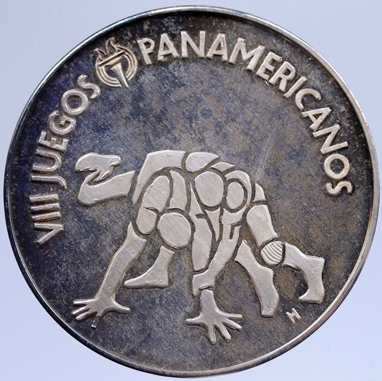 1979 Pan American VIII San Juan OLYMPIC Games Proof Silver MEDAL Athlete i118955