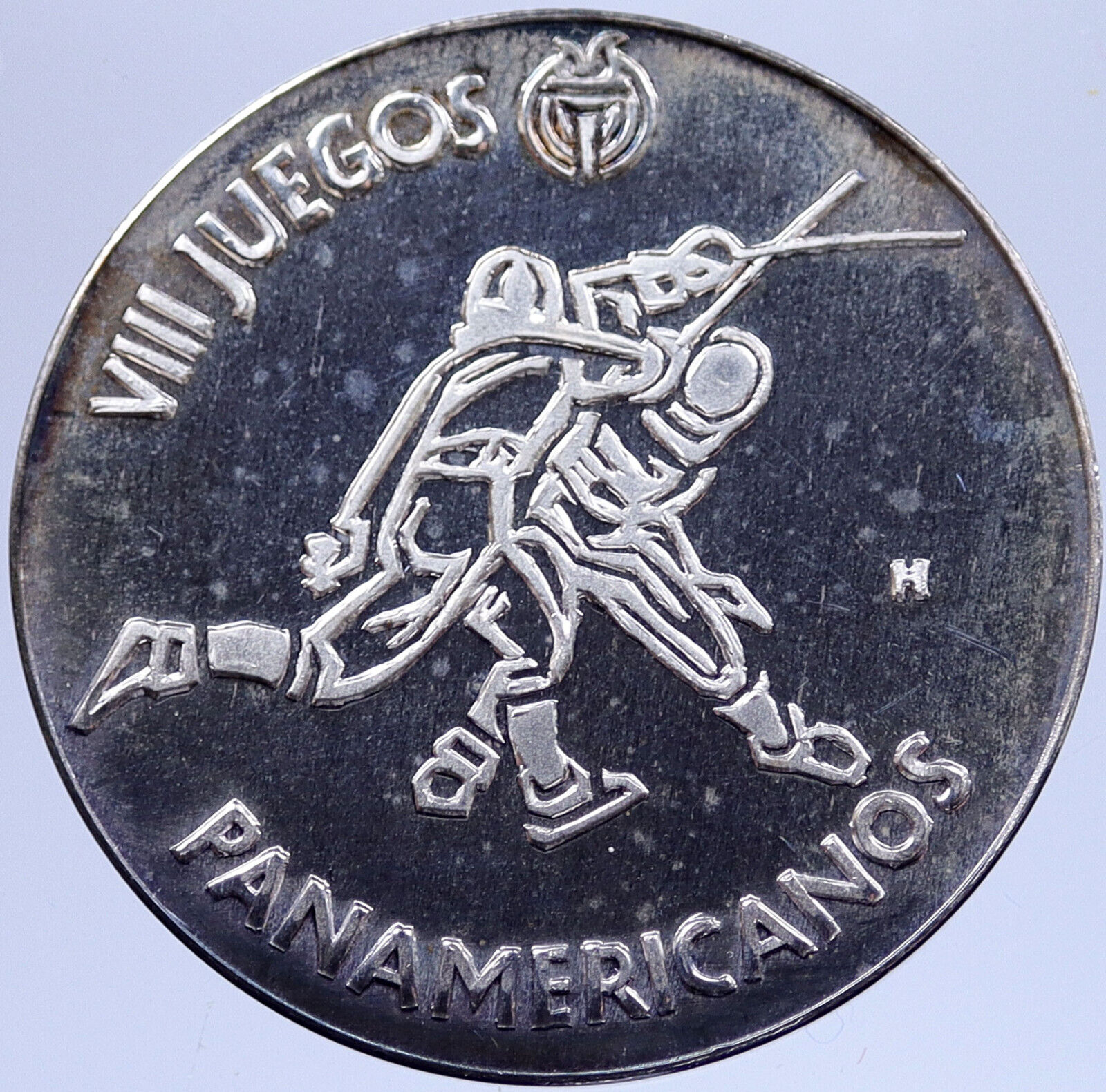 1979 Pan American VIII San Juan OLYMPIC Games Proof Silver MEDAL Athlete i118962