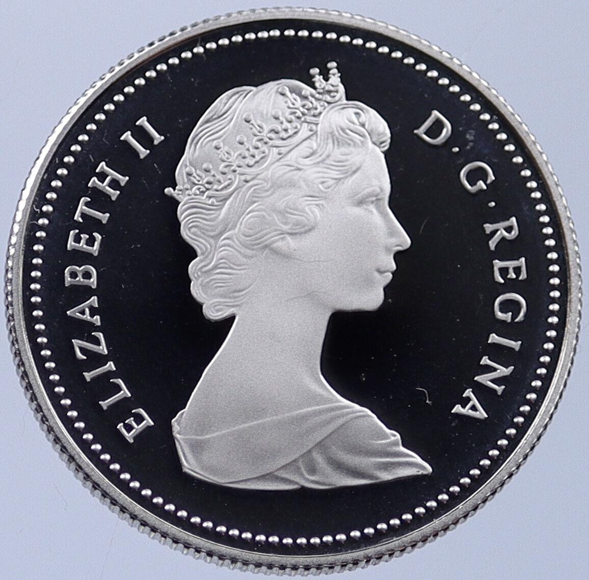 1984 CANADA under UK Queen ELIZABETH II Proof Like 50 CENTS Coin i119005